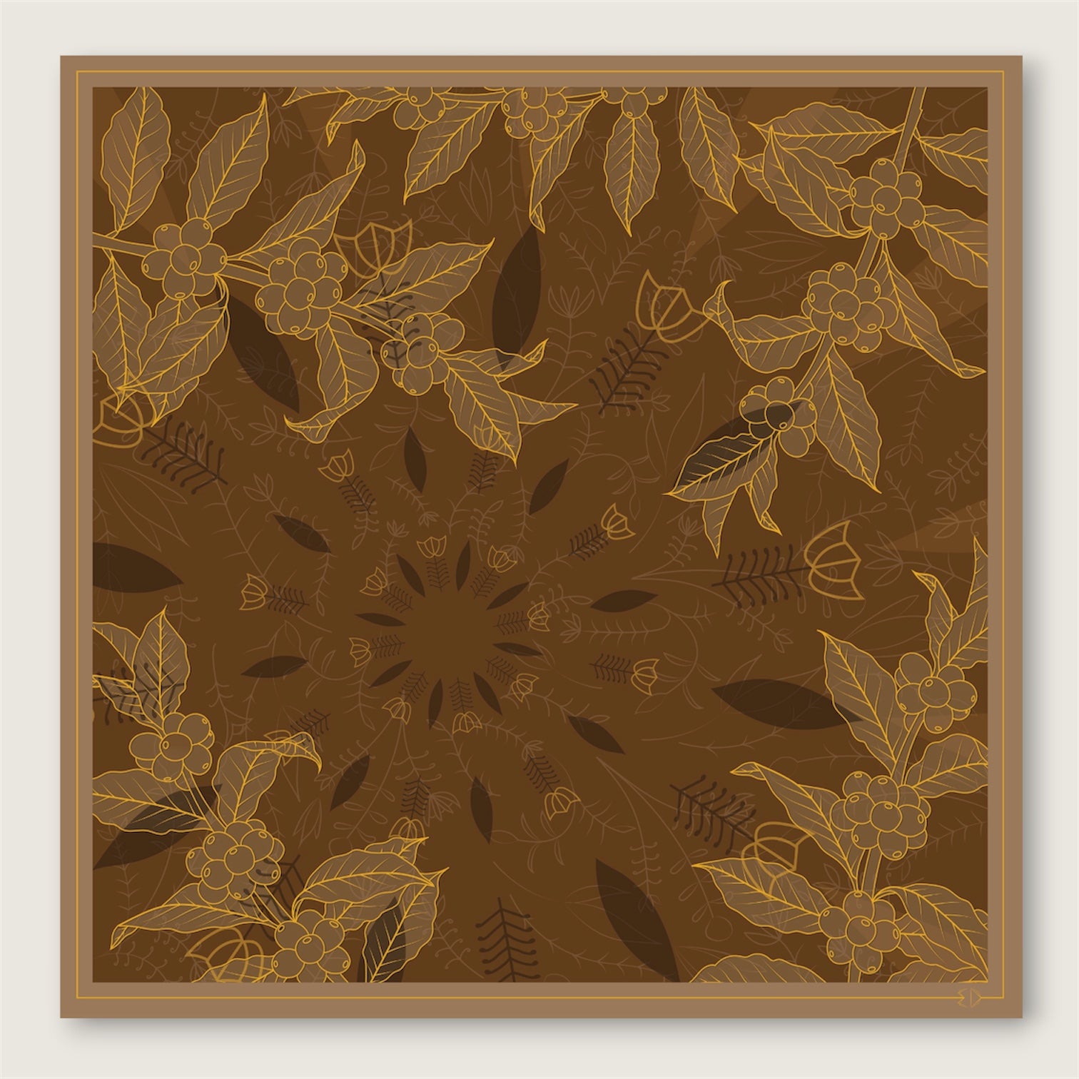 Bunna Dark Silk Scarf