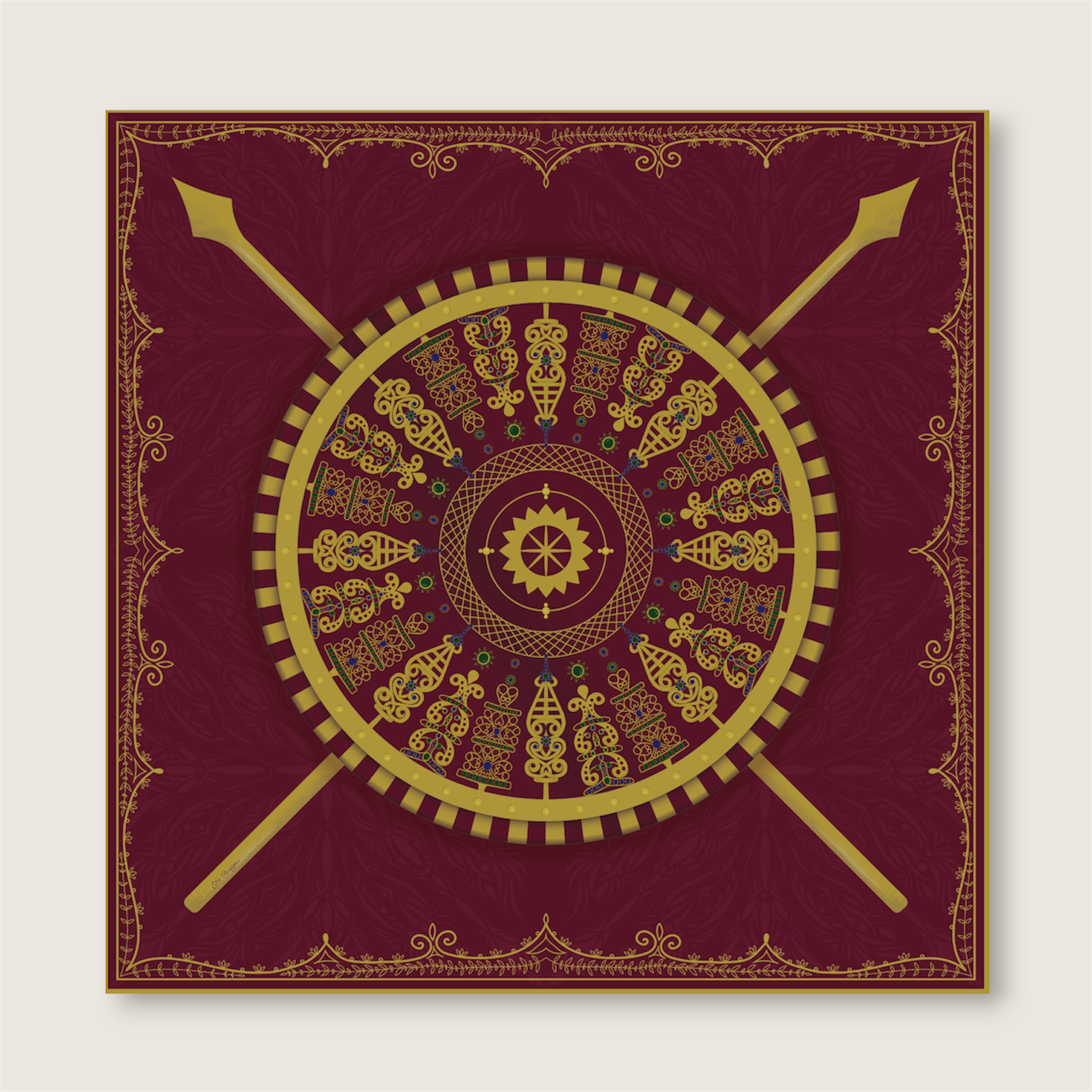 Gasha Silk Scarf